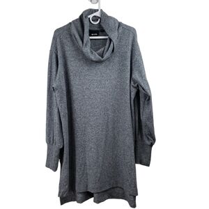 Maeve by Anthro Cowl Neck Long Sleeve Mini Dress Tunic Size XL